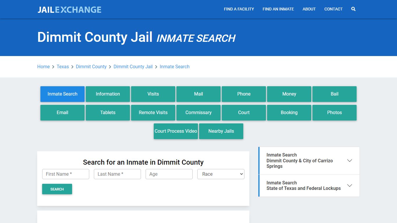 Dimmit County Jail, TX Inmate Search: Roster & Mugshots