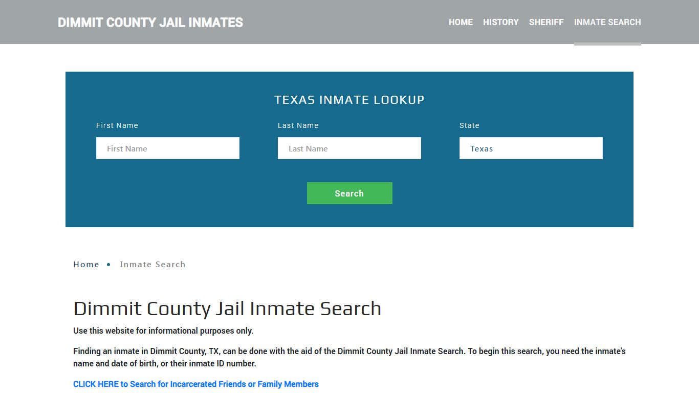 Dimmit County, TX Detainee Lookup